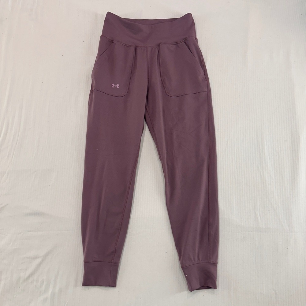 Under Armour Women's Purple Jogger Pants Size SM Fitted Athleisure